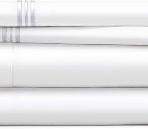 Cosy House Collection Everyday 1500 Series Bed Sheets - Bedroom Essentials - Luxury Hotel Ultra Soft Bedding - Stain & Wrinkle Resistant - Easy & Comfy Fit - 4 Piece (Full, White)