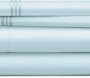 Cosy House Collection Everyday 1500 Series Bed Sheets - Bedroom Essentials - Luxury Hotel Ultra Soft Bedding - Stain & Wrinkle Resistant - Easy & Comfy Fit - 4 Piece (Full, Baby Blue)