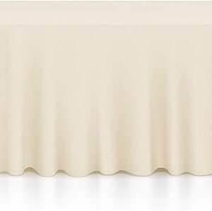 Lann's Linens - 20 Premium 90" x 156" Tablecloths for Wedding/Banquet/Restaurant - Rectangular Polyester Fabric Table Cloths - Ivory