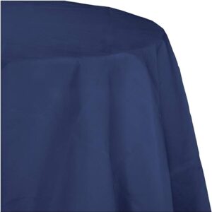 Creative Converting Navy Blue Octy Round Tablecloths, 3 ct