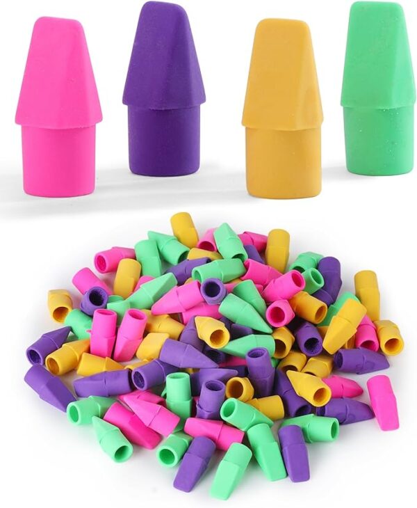 Mr. Pen Erasers for Pencils, 120 Pack, Pencil Top Erasers, Eraser Caps, Kids, Cap Tops, Topper Erasers. Ereaser