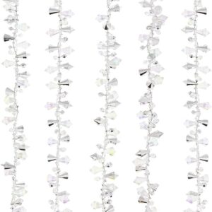 Kurt Adler Clear Acrylic Bead Garland,Christmas