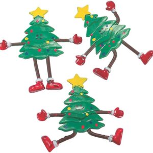 Fun Express - Bendable Christmas Tree for Christmas - Toys - Character Toys - Bendables - Christmas - 12 Pieces